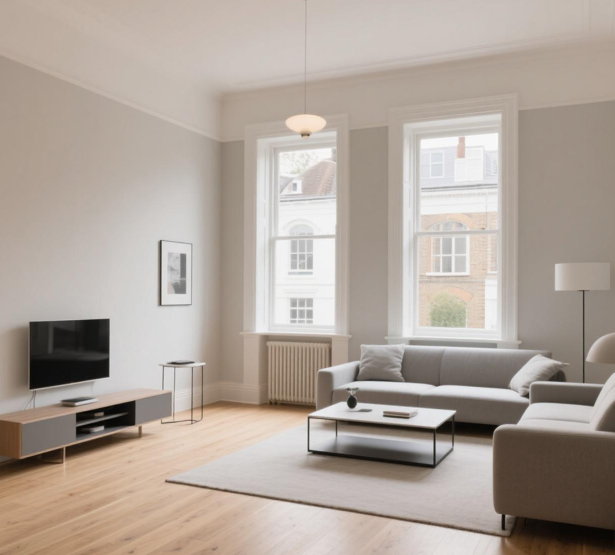 Clean painted living room We are here at maintain 12 to help with your property, reliably